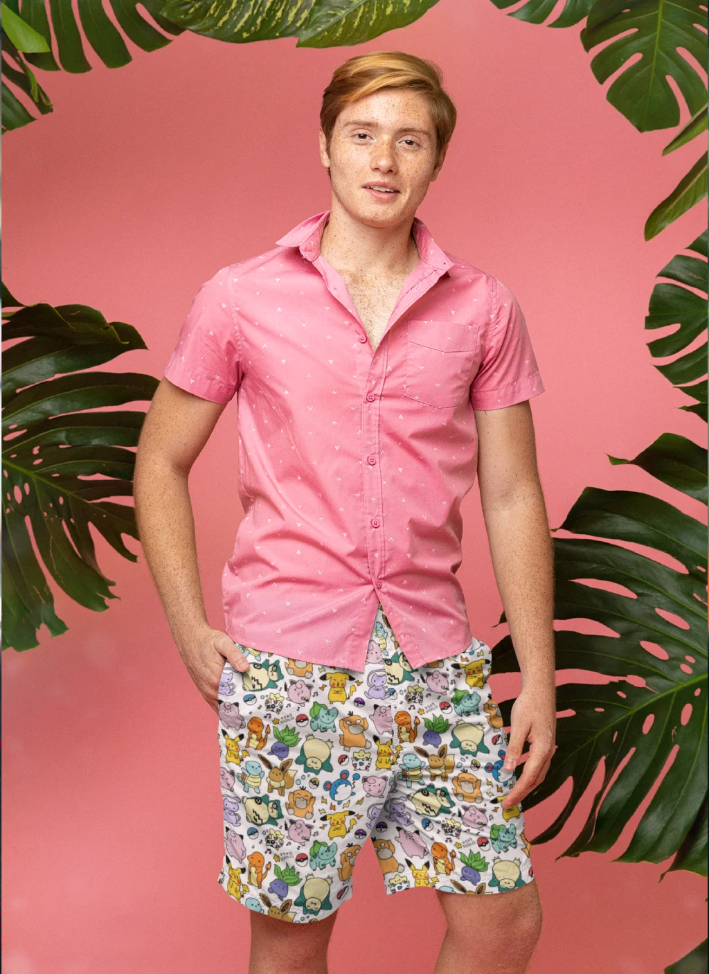 Pokemon Collection AOP Shorts - All-Over Print 3 Pokemon Collection AOP Shorts - All-Over Print - Image 3