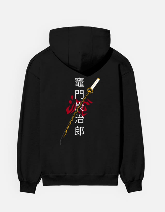 Zenitsu Katana Sword Demon Slayer Anime Unisex Zip-Up Hoodie 1 Zenitsu Katana Sword Demon Slayer Anime Unisex Hoodie
