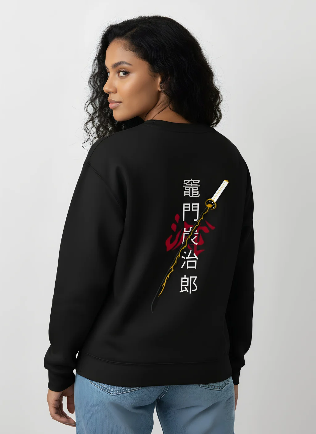 Zenitsu Katana Demon Slayer Unisex Anime Hoodie Sweatshirt 2 Zenitsu Katana Demon Slayer Unisex Anime Hoodie Sweatshirt - Image 2