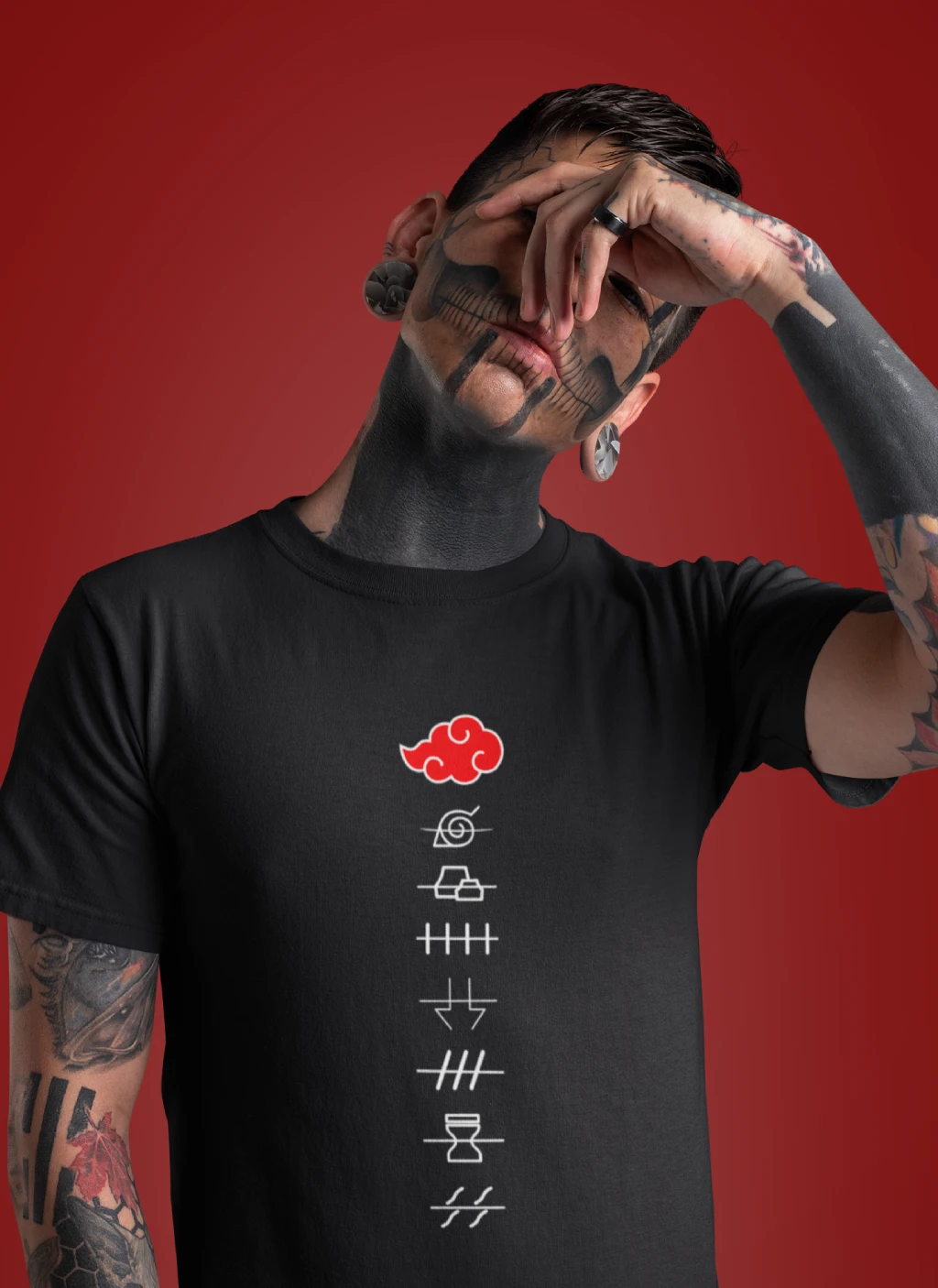 Akatsuki Group T-Shirt For Anime Fans 2 Akatsuki Group T-Shirt For Anime Fans - Image 2