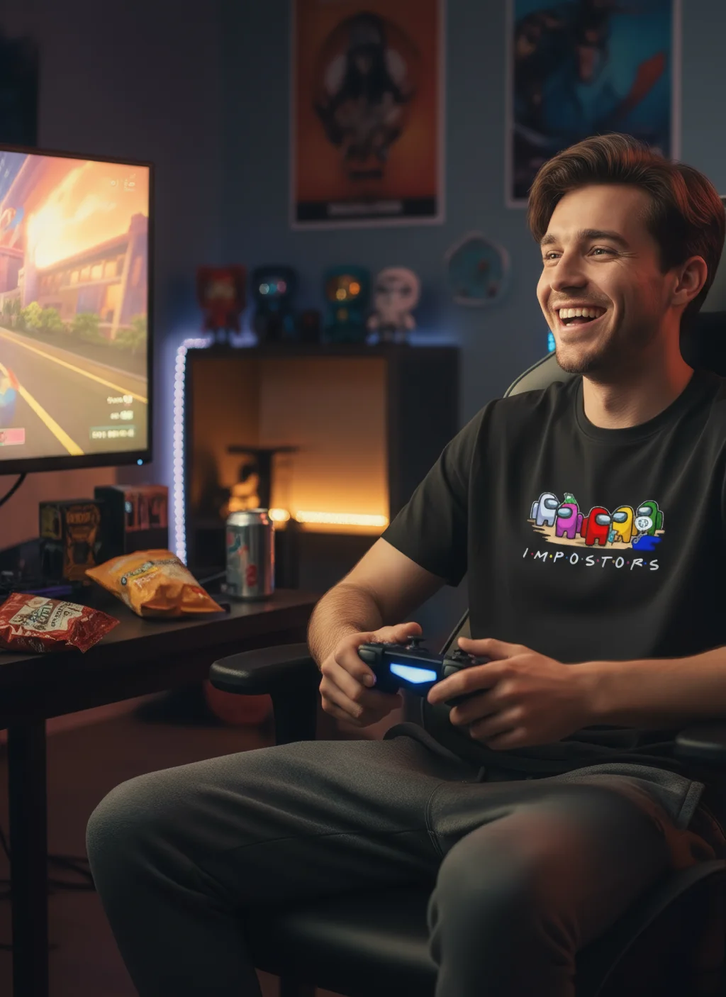 Impostors Among Us Iconic Sus Unisex Gamer T-Shirt 3 Impostors Among Us Iconic Sus Unisex Gamer T-Shirt - Image 3