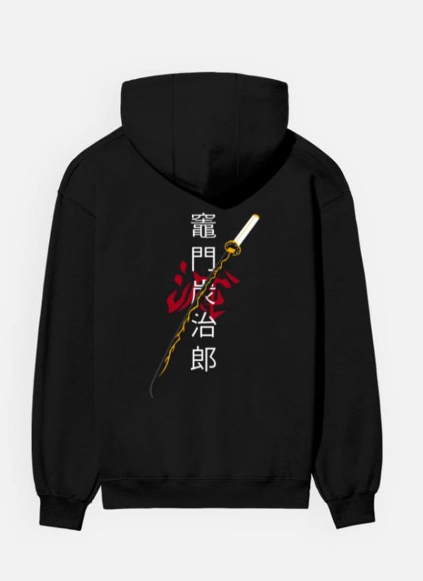 Zenitsu Katana Sword Demon Slayer Anime Unisex Hoodie