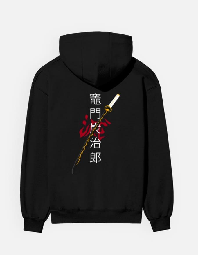 Zenitsu Katana Sword Demon Slayer Anime Unisex Hoodie