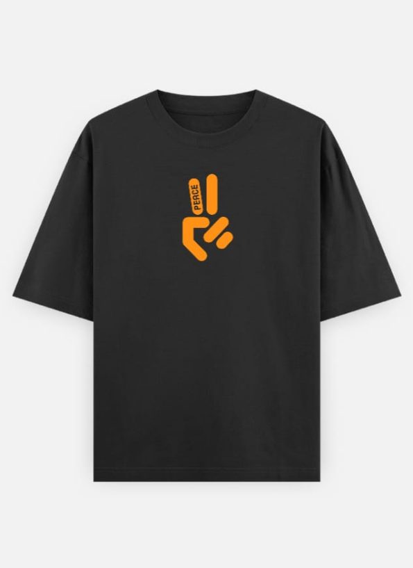 Peace Sign Oversized T-Shirt