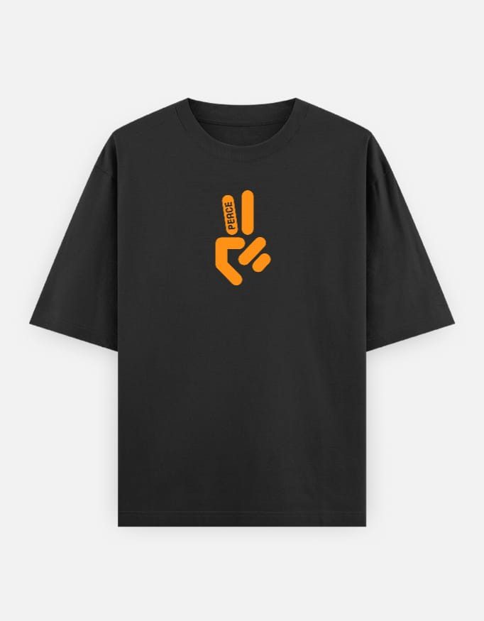 Peace Sign Oversized T-Shirt