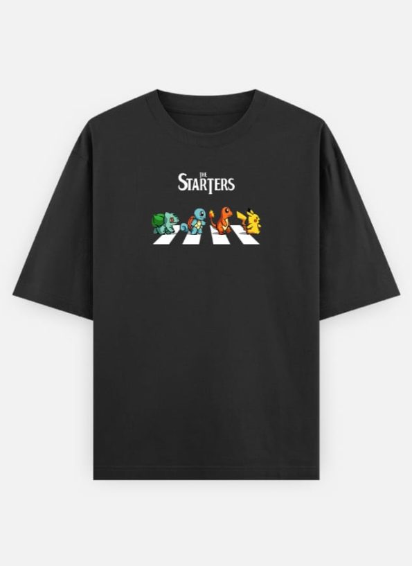 The Starters Pokemon Oversized Classic T-Shirt
